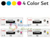 Original Canon 118 Black Cyan Magenta Yellow Laser Toner Cartridge Set 2659B001AA 2662B001AA 2661B001AA 2660B001AA