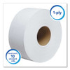 Essential Jrt Jumbo Roll Bathroom Tissue, Septic Safe, 1-ply, White, 2,000 Ft, 12 Rolls/carton