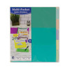 Index Dividers With Multi-pockets, 5-tab, 11.5 X 10, Assorted, 1 Set Index Dividers With Multi-pockets, 5-tab, 11.5 X 10, Assorted, 1 Set