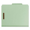 100% Recycled Pressboard Classification Folders, 2 Dividers, Legal Size, Gray-green, 10/box 100% Recycled Pressboard Classification Folders, 2 Dividers, Legal Size, Gray-green, 10/box
