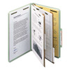 100% Recycled Pressboard Classification Folders, 2 Dividers, Legal Size, Gray-green, 10/box 100% Recycled Pressboard Classification Folders, 2 Dividers, Legal Size, Gray-green, 10/box