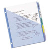 Write And Erase Durable Plastic Dividers With Pocket, 3-hold Punched, 5-tab, 11.13 X 9.25, Assorted, 1 Set Write And Erase Durable Plastic Dividers With Pocket, 3-hold Punched, 5-tab, 11.13 X 9.25, Assorted, 1 Set