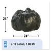 Total Recycled Content Plastic Trash Bags, 10 Gal, 1 Mil, 24" X 24", Brown/black, 250/carton Total Recycled Content Plastic Trash Bags, 10 Gal, 1 Mil, 24" X 24", Brown/black, 250/carton