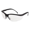 Klondike Safety Glasses, Matte Black Frame, Clear Lens, 12/box Klondike Safety Glasses, Matte Black Frame, Clear Lens, 12/box