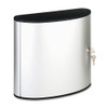 Locking Key Cabinet, 36-key, Brushed Aluminum, Silver, 11 3/4 X 4 5/8 X 11
