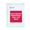 Heavyweight Industrial Poly Zip Bags, 8.5 X 11, 50/bx Heavyweight Industrial Poly Zip Bags, 8.5 X 11, 50/bx