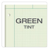 Engineering Computation Pads, Cross-section Quadrille Rule (5 Sq/in, 1 Sq/in), Green Cover, 100 Green-tint 8.5 X 11 Sheets