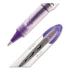 Vision Elite Roller Ball Pen, Stick, Bold 0.8 Mm, Purple Ink, White/purple Barrel Vision Elite Roller Ball Pen, Stick, Bold 0.8 Mm, Purple Ink, White/purple Barrel