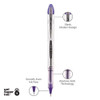 Vision Elite Roller Ball Pen, Stick, Bold 0.8 Mm, Purple Ink, White/purple Barrel Vision Elite Roller Ball Pen, Stick, Bold 0.8 Mm, Purple Ink, White/purple Barrel