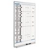 Vertical Matrix Employee Tracking Board, 34 X 23, Aluminum Frame