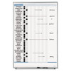 Vertical Matrix Employee Tracking Board, 34 X 23, Aluminum Frame
