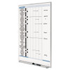 Vertical Matrix Employee Tracking Board, 34 X 23, Aluminum Frame