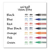 Vision Elite Roller Ball Pen, Stick, Bold 0.8 Mm, Red Ink, White/red Barrel Vision Elite Roller Ball Pen, Stick, Bold 0.8 Mm, Red Ink, White/red Barrel