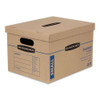 Smoothmove Classic Moving/storage Boxes, Small, Half Slotted Container (hsc), 15" X 12" X 10", Brown Kraft/blue, 15/carton Smoothmove Classic Moving/storage Boxes, Small, Half Slotted Container (hsc), 15" X 12" X 10", Brown Kraft/blue, 15/carton