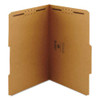 Top Tab Fastener Folders, Guide-height 2/5-cut Tabs: Right Of Center, 2 Fasteners, Legal Size, 11-pt Kraft Exterior, 50/box