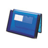 Poly Wallets, 2.25" Expansion, 1 Section, Letter Size, Translucent Blue Poly Wallets, 2.25" Expansion, 1 Section, Letter Size, Translucent Blue