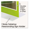 Clear Plastic Sign Holder, Stand-up, 8 1/2 X 11 Clear Plastic Sign Holder, Stand-up, 8 1/2 X 11