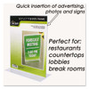 Clear Plastic Sign Holder, Stand-up, 8 1/2 X 11 Clear Plastic Sign Holder, Stand-up, 8 1/2 X 11