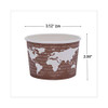 World Art Renewable And Compostable Food Container, 8 Oz, 3.04" Diameter X 2.38"h, Brown, 50/pack, 20 Packs/carton World Art Renewable And Compostable Food Container, 8 Oz, 3.04" Diameter X 2.38"h, Brown, 50/pack, 20 Packs/carton