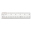 Clear Flexible Acrylic Ruler, Standard/metric, 6" (15 Cm) Long, Clear, 12/box Clear Flexible Acrylic Ruler, Standard/metric, 6" (15 Cm) Long, Clear, 12/box