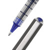 Vision Roller Ball Pen, Stick, Bold 1 Mm, Blue Ink, Black/blue Barrel, Dozen