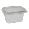 Earthchoice Tamper Evident Recycled Hinged Lid Deli Container, 16 Oz, 5.38 X 4.5 X 2.63, Clear, 304/carton