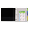 Insertable Style Edge Tab Plastic 1-pocket Dividers, 5-tab, 11.25 X 9.25, Translucent