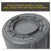 Round Brute Container, Plastic, 20 Gal, Yellow Round Brute Container, Plastic, 20 Gal, Yellow