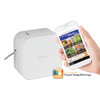 Pt-p300bt P-touch Cube Label Maker, 20 Mm/s Print Speed, 2.5 X 4.6 X 4.6