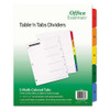 Table 'n Tabs Dividers, 15-tab, 1 To 15, 11 X 8.5, White, 1 Set Table 'n Tabs Dividers, 15-tab, 1 To 15, 11 X 8.5, White, 1 Set