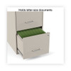 Soho Vertical File Cabinet, 2 Drawers: File/file, Letter, Putty, 14" X 18" X 24.1"