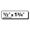 Matte Clear Easy Peel Mailing Labels W/ Sure Feed Technology, Inkjet Printers, 0.5 X 1.75, Clear, 80/sheet, 10 Sheets/pack Matte Clear Easy Peel Mailing Labels W/ Sure Feed Technology, Inkjet Printers, 0.5 X 1.75, Clear, 80/sheet, 10 Sheets/pack