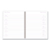 Mina Weekly/monthly Planner, Floral Artwork, 11 X 8.5, White/violet/peach Cover, 12-month (jan To Dec): 2025 Mina Weekly/monthly Planner, Floral Artwork, 11 X 8.5, White/violet/peach Cover, 12-month (jan To Dec): 2025