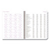Mina Weekly/monthly Planner, Floral Artwork, 11 X 8.5, White/violet/peach Cover, 12-month (jan To Dec): 2025 Mina Weekly/monthly Planner, Floral Artwork, 11 X 8.5, White/violet/peach Cover, 12-month (jan To Dec): 2025