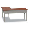 Trento Line L-shaped Desk, 59.13" X 59.13" X 29.5", Cherry Trento Line L-shaped Desk, 59.13" X 59.13" X 29.5", Cherry