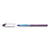 Slider Ballpoint Pen, Stick, Extra-bold 1.4 Mm, Purple Ink, Purple/silver Barrel
