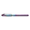 Slider Ballpoint Pen, Stick, Extra-bold 1.4 Mm, Purple Ink, Purple/silver Barrel