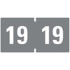 Yearly End Tab File Folder Labels, 19, 0.75 X 1.5, Gray, 500/roll Yearly End Tab File Folder Labels, 19, 0.75 X 1.5, Gray, 500/roll