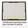 Ez Mount Document Frame With Trim Accent And Plastic Face, Plastic, 8.5 X 11 Insert, Black/gold