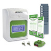 Hn1500 Electronic Non-calculating Time Clock Bundle, Lcd Display, Beige/green Hn1500 Electronic Non-calculating Time Clock Bundle, Lcd Display, Beige/green