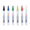 Permanent Marker, Fine Bullet Tip, Assorted Colors, 6/set