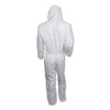 A20 Elastic Back, Cuff And Ankle Hooded Coveralls, Zip, X-large, White, 24/carton