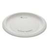 Earthchoice Pressware Compostable Dinnerware, Plate, 10" Dia, White, 300/carton