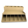 Coin Wrapper And Bill Strap 2-tier Rack, 11 Compartments, 9.38 X 8.13 4.63, Metal, Pebble Beige Coin Wrapper And Bill Strap 2-tier Rack, 11 Compartments, 9.38 X 8.13 4.63, Metal, Pebble Beige