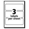 Removable Multi-use Labels, Inkjet/laser Printers, 1.5 X 3, White, 3/sheet, 50 Sheets/pack, (5440)