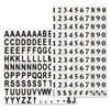 Interchangeable Magnetic Board Accessories, Letters, Black, 3/4"h Interchangeable Magnetic Board Accessories, Letters, Black, 3/4"h