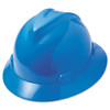 V-gard Full-brim Hard Hats, Ratchet Suspension, Size 6 1/2 - 8, Blue V-gard Full-brim Hard Hats, Ratchet Suspension, Size 6 1/2 - 8, Blue