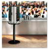 Smartstock Cutlery Dispenser, Stand, 18.25" Dia X 42h, Black