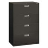 Brigade 600 Series Lateral File, 4 Legal/letter-size File Drawers, Charcoal, 36" X 18" X 52.5" Brigade 600 Series Lateral File, 4 Legal/letter-size File Drawers, Charcoal, 36" X 18" X 52.5"