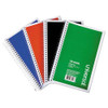 Wirebound Notebook, 3 Subject, Medium/college Rule, Black Cover, 9.5 X 6, 120 Sheets